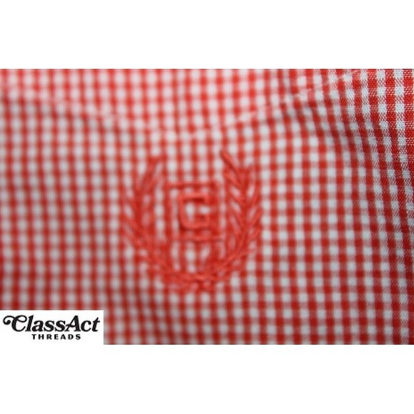 Chaps Ralph Lauren Multi Color Checked Patchwork Button-Down Shirt Sz L - Picture 7 of 9